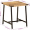 vidaXL - Bijzettafel - 45x45x50 - cm - massief - mangohout - en - ijzer