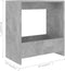 vidaXL - Bijzettafel - 50x26x50 - cm - bewerkt - hout - betongrijs