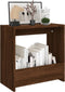 vidaXL - Bijzettafel - 50x26x50 - cm - bewerkt - hout - bruin - eikenkleur