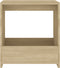 vidaXL - Bijzettafel - 50x26x50 - cm - bewerkt - hout - sonoma - eikenkleurig