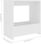 vidaXL - Bijzettafel - 50x26x50 - cm - bewerkt - hout - wit