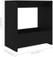 vidaXL - Bijzettafel - 50x26x50 - cm - bewerkt - hout - zwart