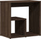 vidaXL - Bijzettafel - 50x30x50 - cm - bewerkt - hout - bruin - eikenkleur