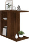 vidaXL - Bijzettafel - 50x30x50 - cm - bewerkt - hout - bruin - eikenkleur