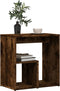 vidaXL - Bijzettafel - 50x30x50 - cm - bewerkt - hout - gerookt - eikenkleurig