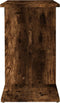 vidaXL - Bijzettafel - 50x30x50 - cm - bewerkt - hout - gerookt - eikenkleurig