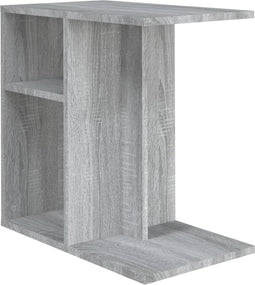 vidaXL - Bijzettafel - 50x30x50 - cm - bewerkt - hout - grijs - sonoma - eikenkleurig
