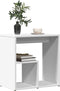 vidaXL - Bijzettafel - 50x30x50 - cm - bewerkt - hout - wit