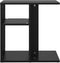 vidaXL - Bijzettafel - 50x30x50 - cm - bewerkt - hout - zwart