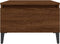 vidaXL - Bijzettafel - 50x46x35 - cm - bewerkt - hout - bruin - eikenkleur