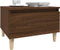 vidaXL - Bijzettafel - 50x46x35 - cm - bewerkt - hout - bruin - eikenkleur