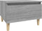 vidaXL - Bijzettafel - 50x46x35 - cm - bewerkt - hout - grijs - sonoma - eikenkleurig