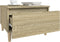 vidaXL - Bijzettafel - 50x46x35 - cm - bewerkt - hout - sonoma - eikenkleurig