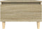 vidaXL - Bijzettafel - 50x46x35 - cm - bewerkt - hout - sonoma - eikenkleurig