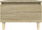 vidaXL - Bijzettafel - 50x46x35 - cm - bewerkt - hout - sonoma - eikenkleurig