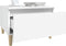 vidaXL - Bijzettafel - 50x46x35 - cm - bewerkt - hout - wit
