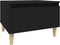 vidaXL - Bijzettafel - 50x46x35 - cm - bewerkt - hout - zwart