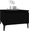 vidaXL - Bijzettafel - 50x46x35 - cm - bewerkt - hout - zwart