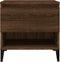 vidaXL - Bijzettafel - 50x46x50 - cm - bewerkt - hout - bruin - eikenkleur