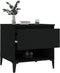 vidaXL - Bijzettafel - 50x46x50 - cm - bewerkt - hout - zwart