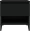 vidaXL - Bijzettafel - 50x46x50 - cm - bewerkt - hout - zwart