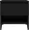 vidaXL - Bijzettafel - 50x46x50 - cm - bewerkt - hout - zwart