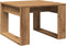 vidaXL - Bijzettafel - 50x50x35 - cm - bewerkt - hout - artisanaal - eikenkleurig
