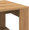 vidaXL - Bijzettafel - 50x50x35 - cm - bewerkt - hout - artisanaal - eikenkleurig