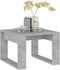 vidaXL - Bijzettafel - 50x50x35 - cm - bewerkt - hout - betongrijs