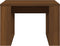 vidaXL - Bijzettafel - 50x50x35 - cm - bewerkt - hout - bruin - eikenkleur