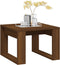 vidaXL - Bijzettafel - 50x50x35 - cm - bewerkt - hout - bruin - eikenkleur