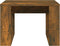 vidaXL - Bijzettafel - 50x50x35 - cm - bewerkt - hout - gerookt - eikenkleurig
