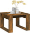 vidaXL - Bijzettafel - 50x50x35 - cm - bewerkt - hout - gerookt - eikenkleurig