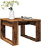 vidaXL - Bijzettafel - 50x50x35 - cm - bewerkt - hout - oud - houtkleurig