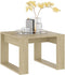 vidaXL - Bijzettafel - 50x50x35 - cm - bewerkt - hout - sonoma - eikenkleurig