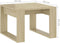 vidaXL - Bijzettafel - 50x50x35 - cm - bewerkt - hout - sonoma - eikenkleurig