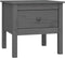 vidaXL - Bijzettafel - 50x50x49 - cm - massief - grenenhout - grijs