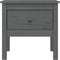 vidaXL - Bijzettafel - 50x50x49 - cm - massief - grenenhout - grijs
