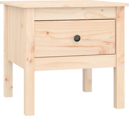 vidaXL - Bijzettafel - 50x50x49 - cm - massief - grenenhout