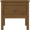vidaXL - Bijzettafel - 50x50x49 - cm - massief - grenenhout - honingbruin