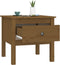 vidaXL - Bijzettafel - 50x50x49 - cm - massief - grenenhout - honingbruin