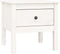 vidaXL - Bijzettafel - 50x50x49 - cm - massief - grenenhout - wit