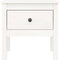 vidaXL - Bijzettafel - 50x50x49 - cm - massief - grenenhout - wit