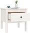 vidaXL - Bijzettafel - 50x50x49 - cm - massief - grenenhout - wit
