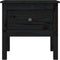vidaXL - Bijzettafel - 50x50x49 - cm - massief - grenenhout - zwart