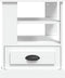 vidaXL - Bijzettafel - 50x50x60 - cm - bewerkt - hout - wit