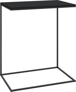 vidaXL - Bijzettafel - 55x35x66 - cm - bewerkt - hout - zwart
