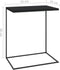 vidaXL - Bijzettafel - 55x35x66 - cm - bewerkt - hout - zwart