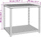vidaXL - Bijzettafel - 55x45x49 - cm - poly - rattan - bruin