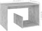 vidaXL - Bijzettafel - 59x36x38 - cm - bewerkt - hout - betongrijs